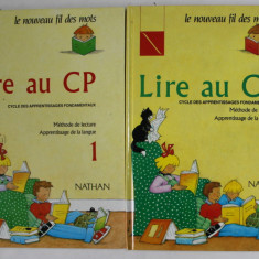 LIRE AU CP , CYCLE DES APPRENTISAGES FONDAMENTAUX , METHODE DE LECTURE , APPRENTISSAGE DE LA LANGUE , DEUX VOLUMES par J. DEBAYLE ...D. VITALI , 1990