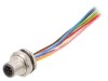 Conector M12 tată 8 pini cod A