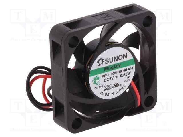 Ventilator DC axial 5V 40x40x10mm 13,52m3/h 27,3dBA SUNON Vapo