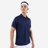 Tricou Polo Tenis Essential 100 Bleumarin Bărbați, Artengo