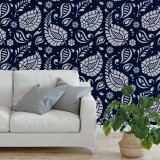 Sablon Perete vopsire, tencuiala 900x600x0.7mm Paisley Refolosibil, model MXSP7074