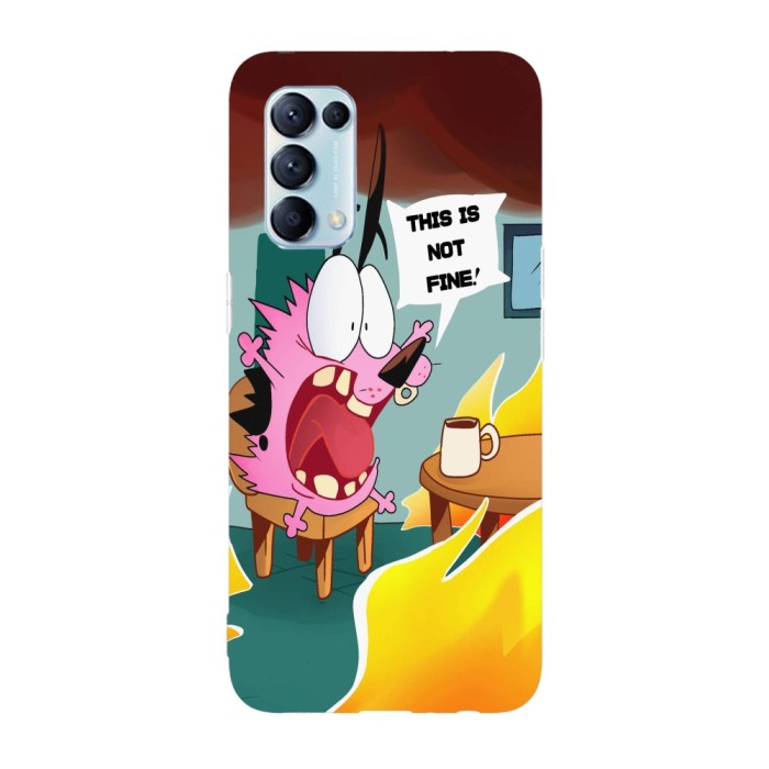 Husa compatibila cu Oppo A76 model courage this is not fine, Silicon, TPU, Viceversa