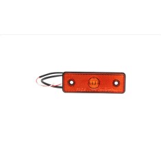 Lampa laterala de gabarit 24v, lumina portocalie , 3 led + ochi de pisica