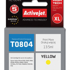 Cartus compatibil t0804 yellow pentru epson c13t08034010, premium activejet,