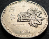 Cumpara ieftin Moneda 5 PESOS - MEXIC, anul 1981 * cod 4429, America Centrala si de Sud