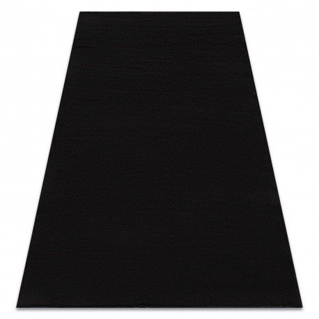 Covor de spalat modern LINDO negru, anti-alunecare, shaggy, 120x170 cm