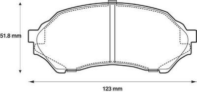 Placute frana fata Mazda 323 F 6 (Bj), 09.1998-05.2004, marca SRLine S70-0416 foto