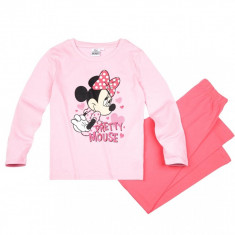 Pijamale Disney Minnie Mouse roz, 8 ani, 128 cm foto