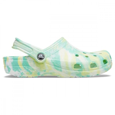 Saboți Crocs Classic Marbled Clog Verde - Pistachio/Multi foto