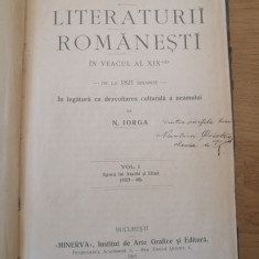 Nicolae Iorga - Istoria Literaturii Romanesti in veacul al 19 lea - editie 1907.