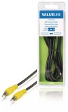 Cablu RCA - RCA Valueline, 2m, Video Compozit, Negru