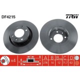 Set discuri frana spate TRW, Citroen C5 I (Dc ), 03.2001-2005, C5 I Combi (De ), 06.2001-09.04, C5 II (Rc ), 08.2004-, C5 II Combi (Re ), 09.2004-, s