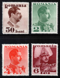 Romania 1934, LP 108, Carol II fara &quot;Posta&quot;, seria, MNH LUX!, Regi, Nestampilat