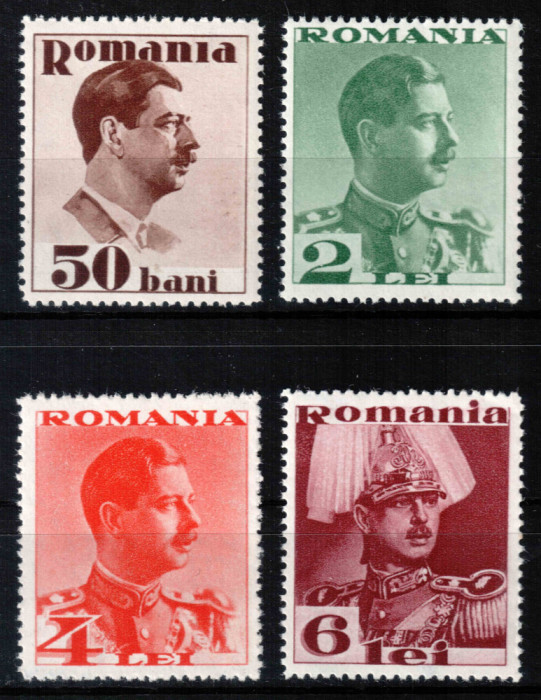 Romania 1934, LP 108, Carol II fara &quot;Posta&quot;, seria, MNH LUX!