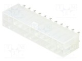 Conector cablu-placă soclu tată Mini-Fit Jr 4,2mm PIN 22 THT MOLEX