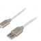 Cablu USB 2.0 A la Micro B 2m Alb Aurit