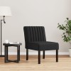 Fotoliu Gossi Negru Catifea, Confortabil si Elegant, 48x64x72 cm, Maxim 110 kg