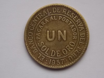UN SOL DE ORO 1957 PERU foto