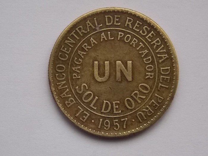 UN SOL DE ORO 1957 PERU
