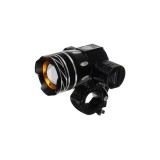 Set far si stop pentru bicicleta,lumina LED, reincarcabile USB,1200 mAh,aluminiu si ABS, Malatec