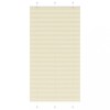 VidaXL Jaluzea plisată Crem 105x200 cm Lățime țesătură 104,4 cm 4015314
