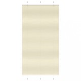 vidaXL Jaluzea plisată Crem 105x200 cm Lățime țesătură 104,4 cm