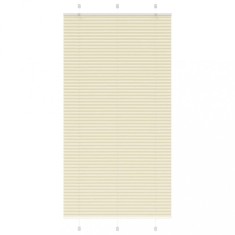 vidaXL Jaluzea plisată Crem 105x200 cm Lățime țesătură 104,4 cm 4015314