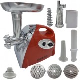 Cumpara ieftin Masina electrica tocat carne Craft-Tec MX713, 3800W, 1.6 Kg/min, 3 site inox, functie Reverse, accesorii carnati, rosii, chiftele, 230V, 50Hz, clasa I