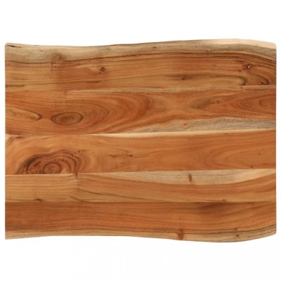 vidaXL Blat masă, 80x60x3,8 cm, dreptunghiular lemn acacia margine vie 370644 foto