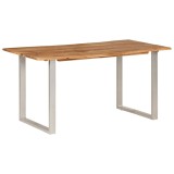 Gossi masa de bucatarie, 154x80x76 cm, lemn masiv de acacia