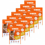 Cumpara ieftin Iams Cat cu pui &amp;amp; curcan 12 x 85 g