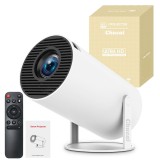 Videoproiector smart portabil, 6000 lumeni, 160 ANSI, cu Android 11, Wi-Fi dual, Bluetooth, rezolutie 1280x720p HD, suport 4K, conexiune HDMI, USB si