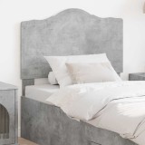vidaXL Tăblie cap cu headboard Gri din beton 90 cm Lemn compozit 888048