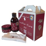 Set intretinere pielarie, Leather Care Kit, 250/100