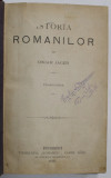 ISTORIA ROMANILOR de OSCAR JAGER , 1885, LEGATURA VECHE