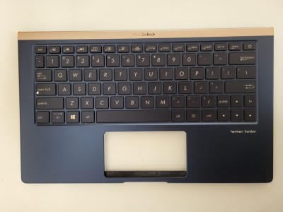 Carcasa superioara cu tastatura palmrest Laptop, Asus, ZenBook 13 UX333F, UX333FA, UX333FN, UX333FA-3B, 13N1-6AA0M02, 13NB0JV0P14011, 90NB0JV3-R32US0, foto