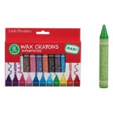 Set Creioane Cerate, Little President, 12 Bucăți, Multicolor, Maxi, Oem
