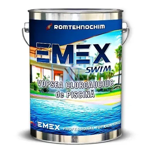 Vopsea Clorcauciuc de Piscina &ldquo;Emex Swim&rdquo; - Galben - Bid. 23 Kg