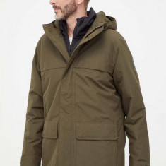 Jack Wolfskin geaca barbati, culoarea verde, de iarna