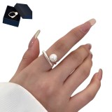 Inel Argint 925 cu Perla Naturala de Cultura, Reglabil, Salestore.ro&reg; Inel argint pentru femei, Eleganta si rafinament