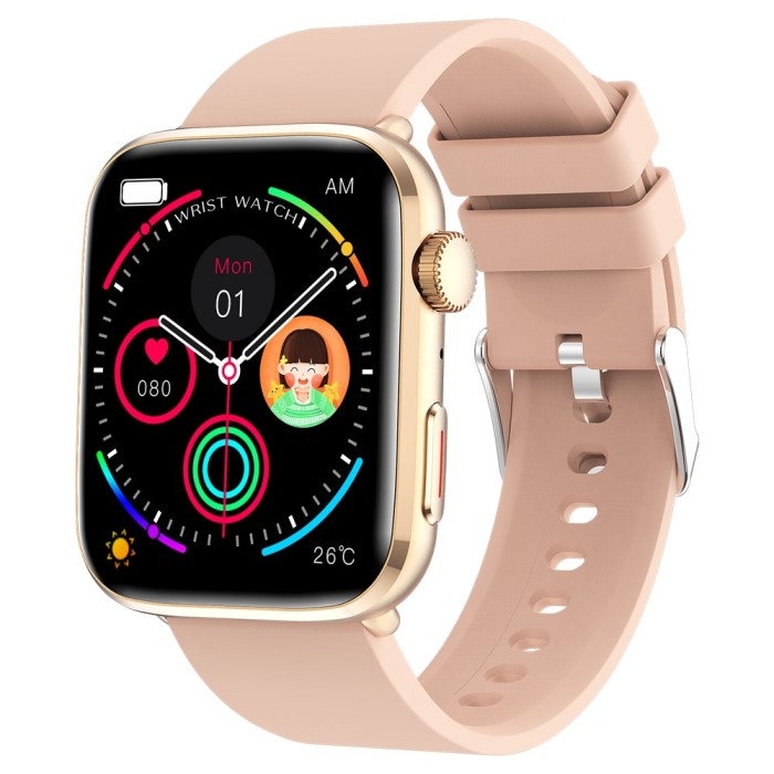 SMARTECH SmartWatch cu Senzor Glucometru, Apel Bluetooth, Ritm Cardiac, Nivel Oxigen, Tensiune Arteriala, Temperatura Corporala, Nivel Stres, Vreme, C