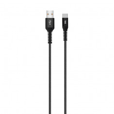 Cablu USB 2.0 A tata - USB-C, 1m, Well, negru