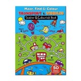 Cumpara ieftin Maze Find and Colour Book - Transport and Vehicles