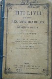 Titi Livii Patavini - Res memorabiles et narrationes selectae (Editia: 1880)