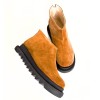 Ghete dama din piele intoarsa cu fermoar la spate Camel Tami, 35 - 41, Bej, Ingiro