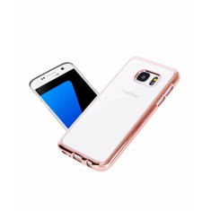 Husa Silicon Samsung S7 Electroplacat Rose