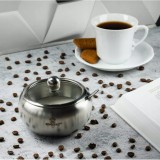 Recipient pentru zahar, condimente, sosuri, cu lingura, inox, capacitate 460ml, Kinghoff