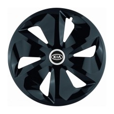 Set 4 Capace Roti Roco Negru R15, pentru Kia