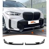 Prelungire bara fata BMW X5 G05 LCI 2023+ negru pian ABS, set 4 piese