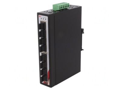Switch Ethernet neadministrabil 8 porturi 12-48VDC foto
